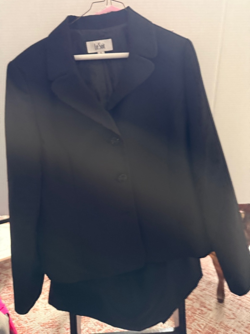 Le Suit Black Women's Tailored Two-Button Blazer